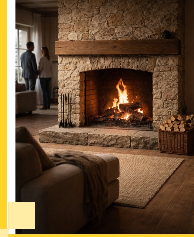 Открытые камины под ключ в Гае от 152490 р. ЭриданГай