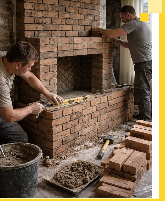 Изготовление и установка кирпичных каминов в Гае