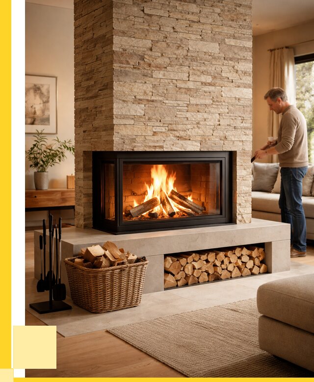 Дровяной камин под ключ в Гае от 203320 р. | ЭриданГай