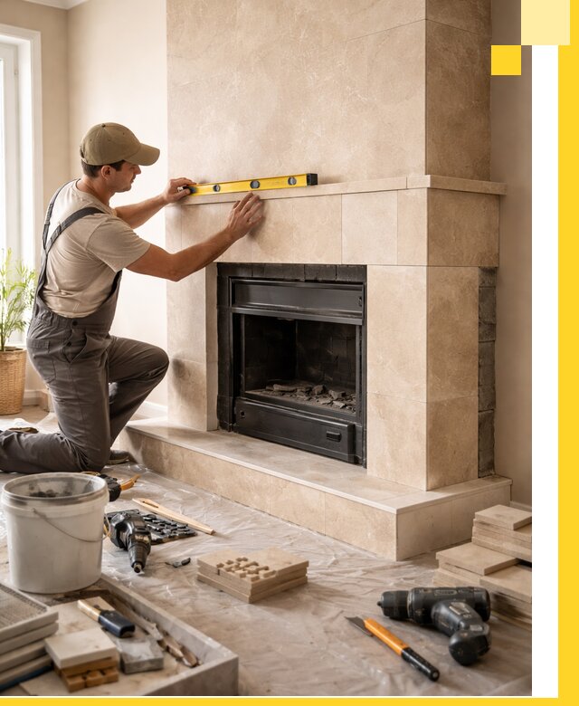 Установка и монтаж каминов в частном доме под ключ в Гае