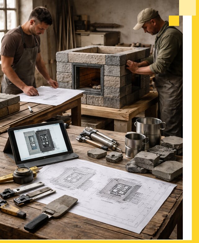 Разработка проектов печей с согласованием и монтажом в Гае