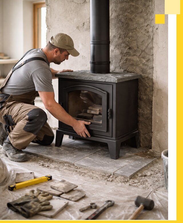 Профессиональный монтаж печей и каминов в Гае под ключ