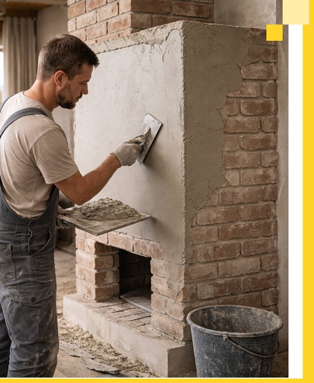 Отделка печей и облицовка каминов в Гае под ключ