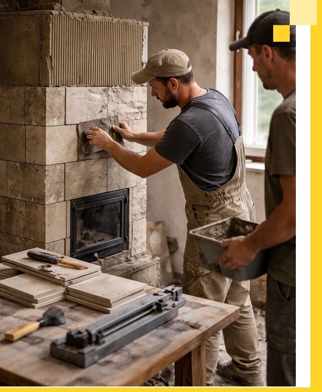 Профессиональная облицовка печей в Гае: керамика и камень