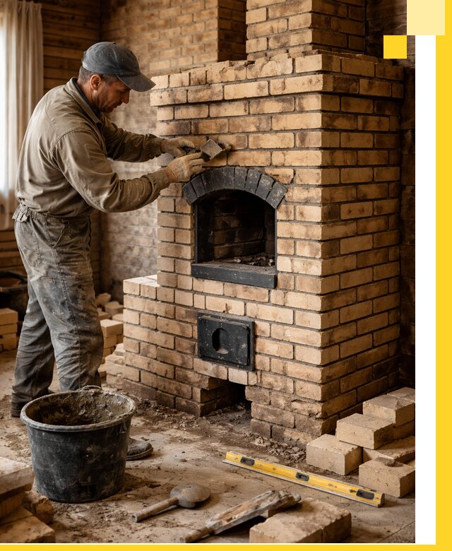 Кирпичные печи под ключ в Гае: проектирование и кладка