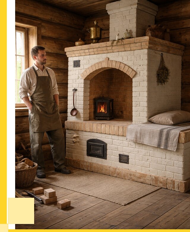 Русские печи с лежанкой под ключ в Гае от 152490 р. ЭриданГай