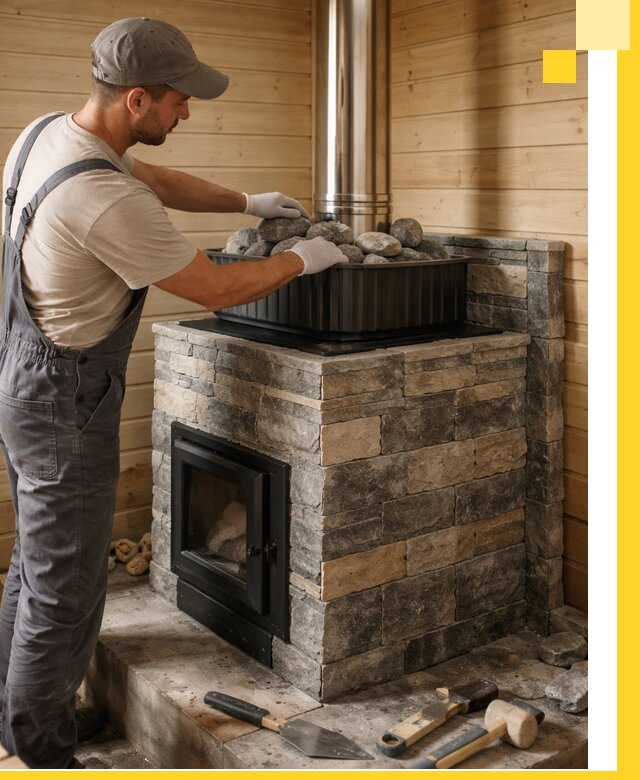 Печи для парной в Гае, производство, монтаж и обслуживание