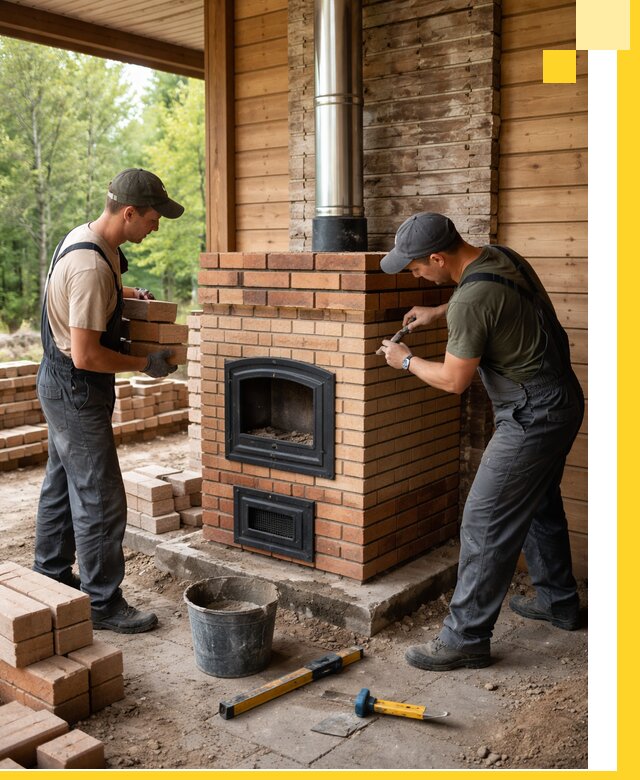 Производство и установка дачных печей под ключ в Гае