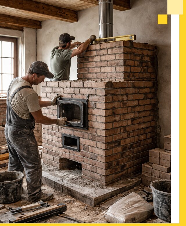 Печи для загородного дома под ключ в Гае — монтаж и сервис