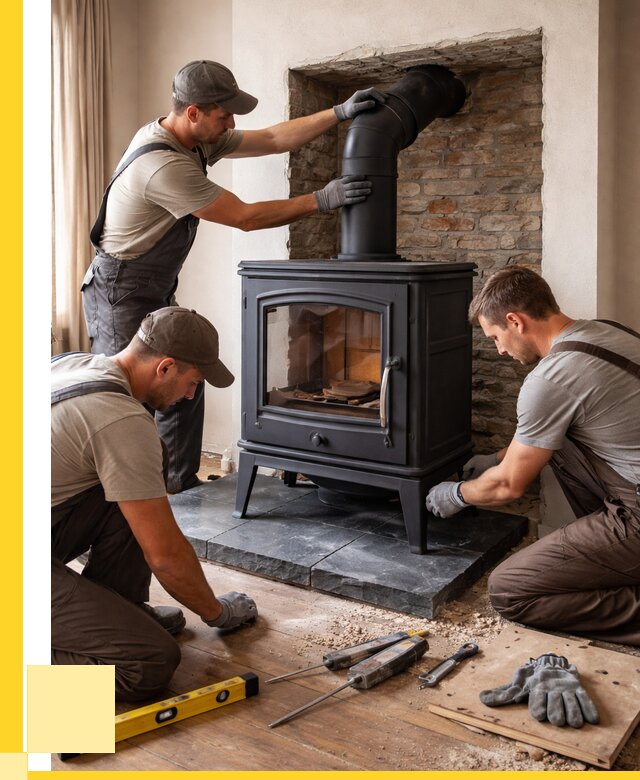 Монтаж печи камина в частном доме в Гае от 25415 р. | ЭриданГай