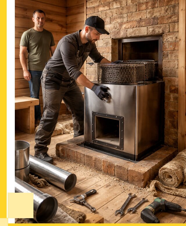 Монтаж банных печей под ключ в Гае от 18299 р., ЭриданГай