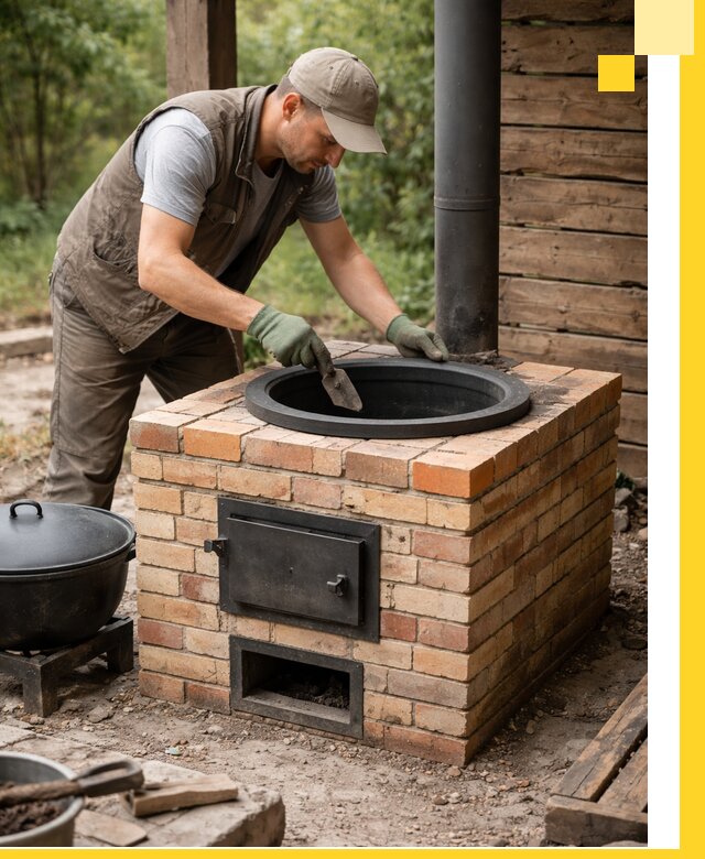 Изготовление и установка печей для казана в Гае под ключ