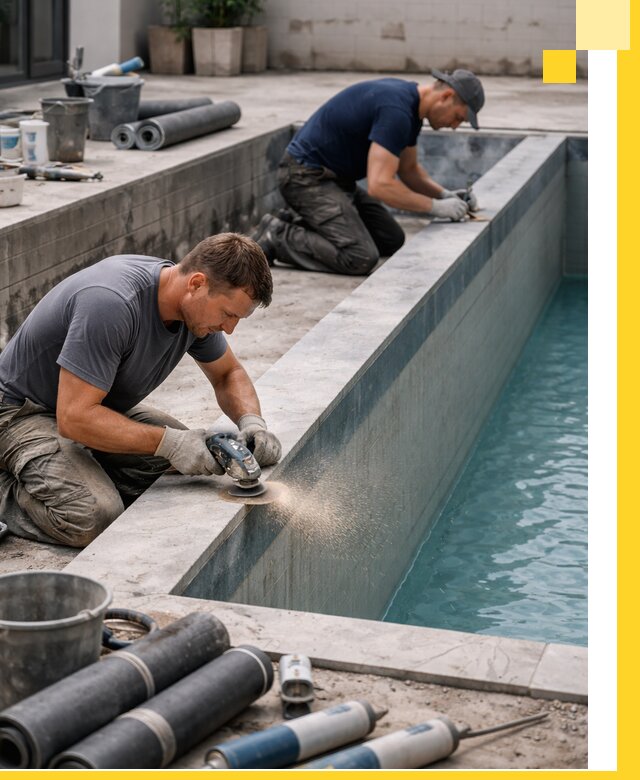 Профессиональный ремонт бассейнов под ключ в Гае