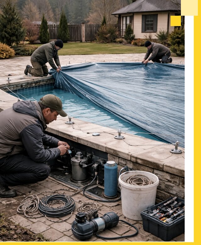 Консервация бассейнов в Гае: подготовка к длительному хранению