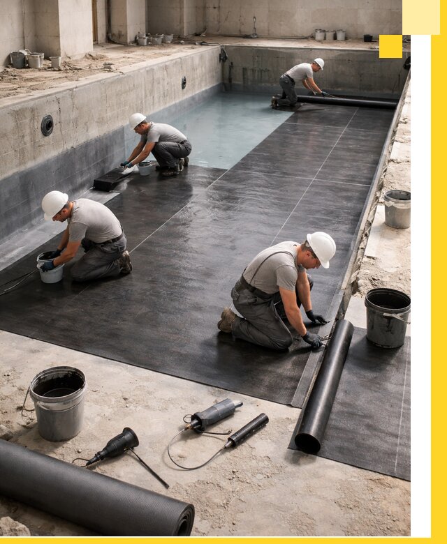 Профессиональная гидроизоляция бассейнов и чаш в Гае под ключ