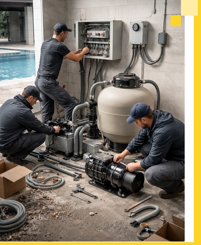 Профессиональный монтаж оборудования для бассейнов в Гае