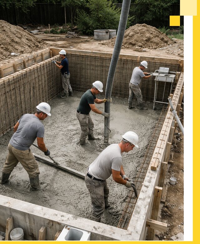 Строительство бетонных бассейнов под ключ в Гае