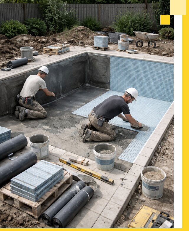 Проектирование и строительство стационарных бассейнов в Гае