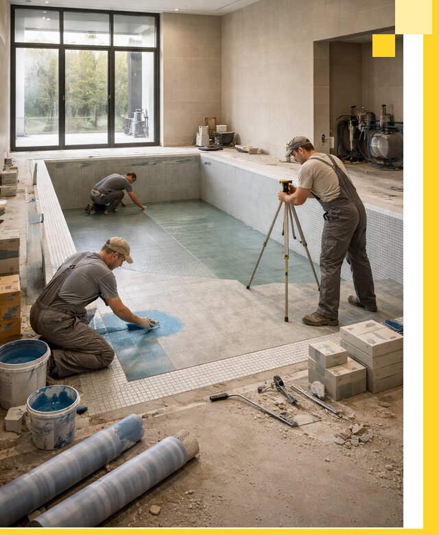 Проект и строительство закрытых бассейнов в Гае под ключ