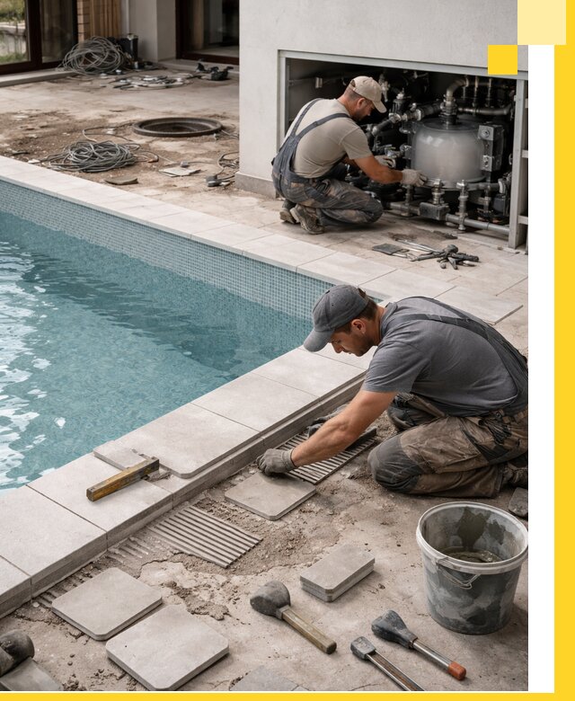 Строительство и монтаж бассейнов в коттедже в Гае