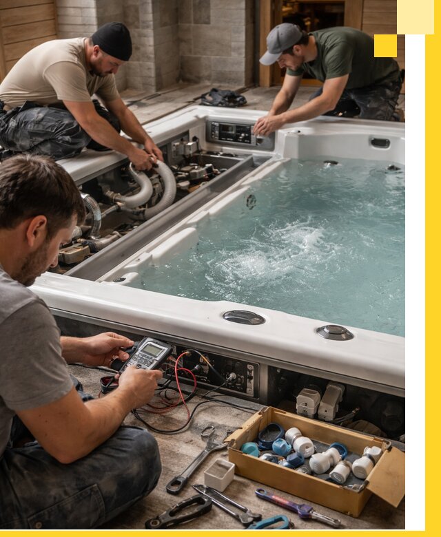 Гидромассажные бассейны под ключ в Гае, дизайн и монтаж