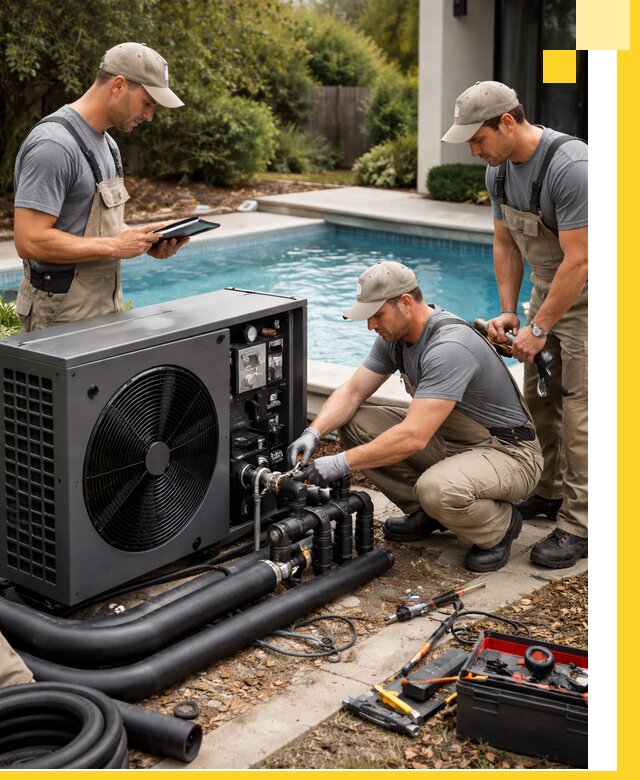 Проектирование и установка тепловых насосов для бассейнов в Гае