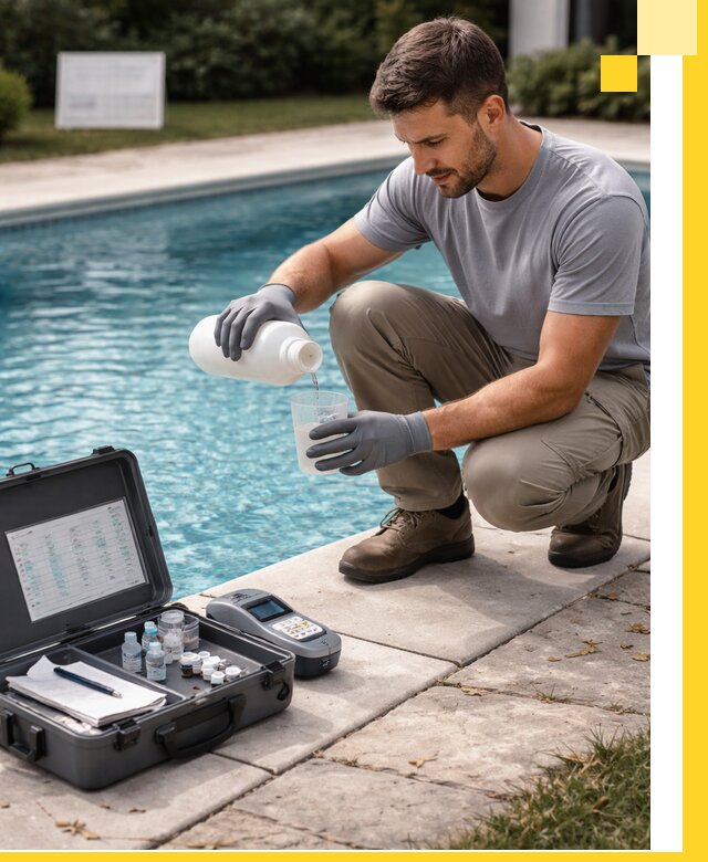 Профессиональная дезинфекция воды в бассейне в Гае