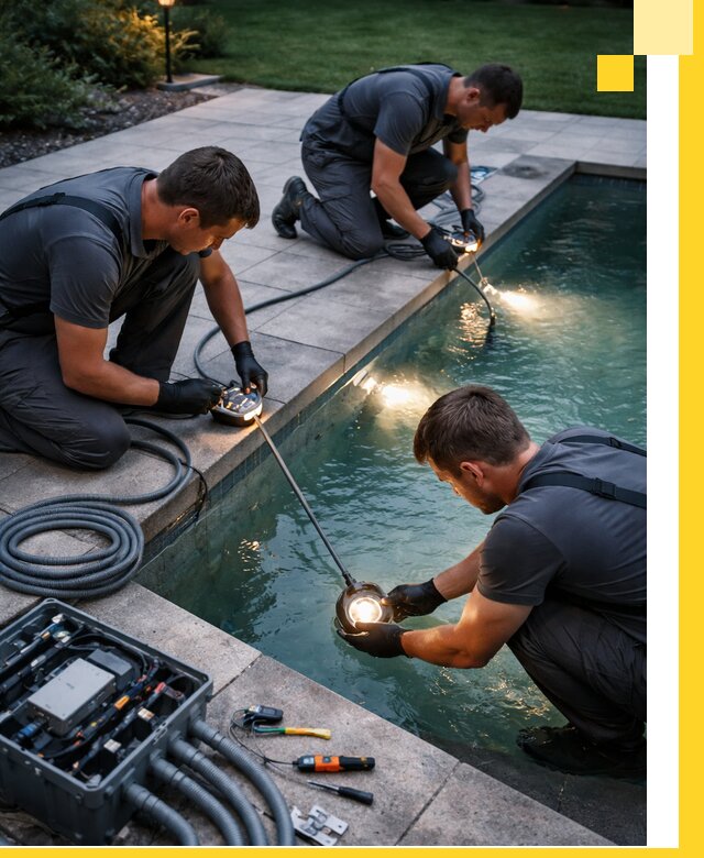 Профессиональное освещение бассейнов в Гае: дизайн и монтаж