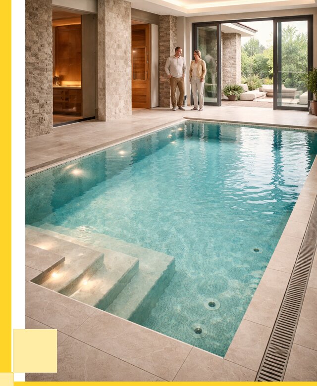 Бассейн во дворе в Гае: проект, отделка от 1219920 р. | ЭриданГай