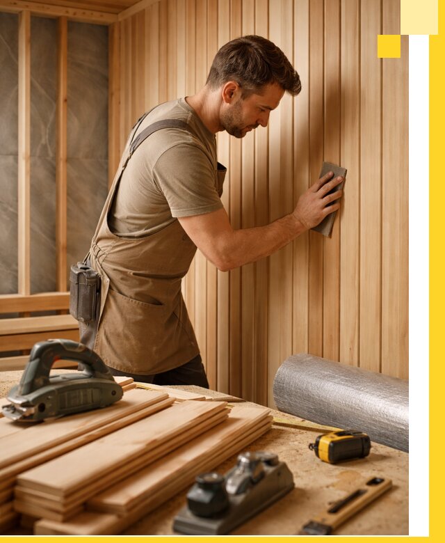 Профессиональная отделка саун и парных под ключ в Гае