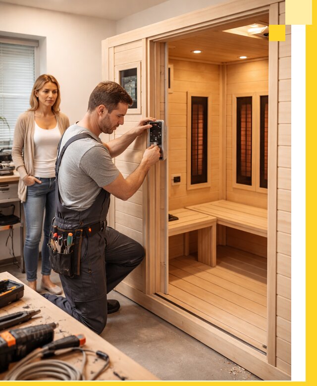 Инфракрасные сауны под ключ в Гае продажа и установка