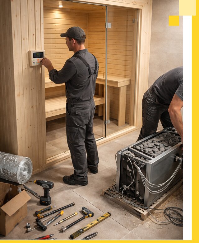 Поставка, установка и монтаж электрических саун в Гае