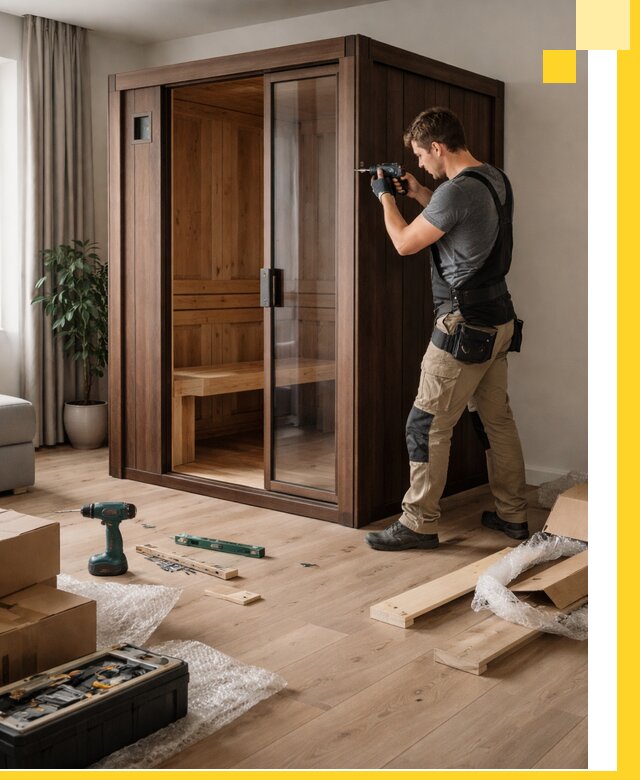 Установка и производство мини саун под ключ в Гае