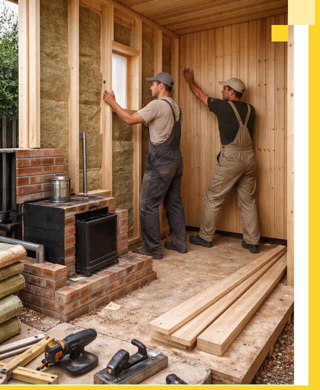 Строительство и установка дачных саун под ключ в Гае