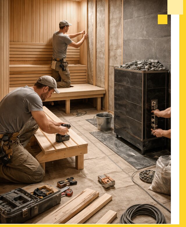 Дизайн и строительство интерьерных саун под ключ в Гае