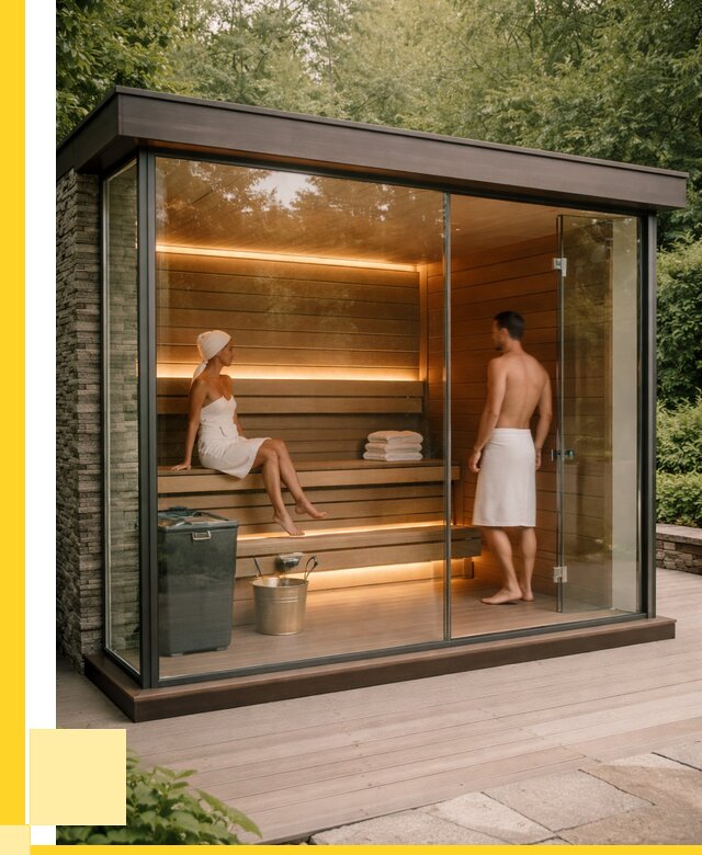 Сауна стеклянная и двери для сауны в Гае от 254150 р. | ЭриданГай
