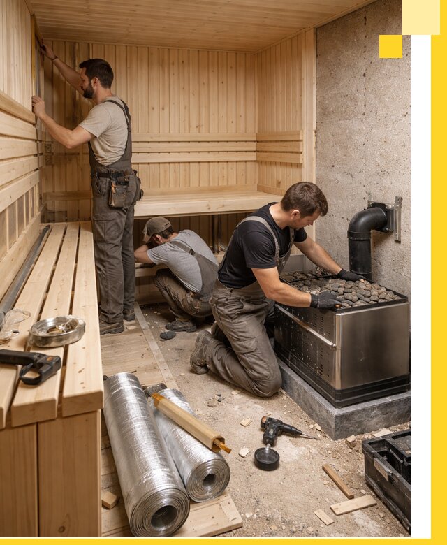 Индивидуальные сауны на заказ в Гае под ключ, проект и монтаж