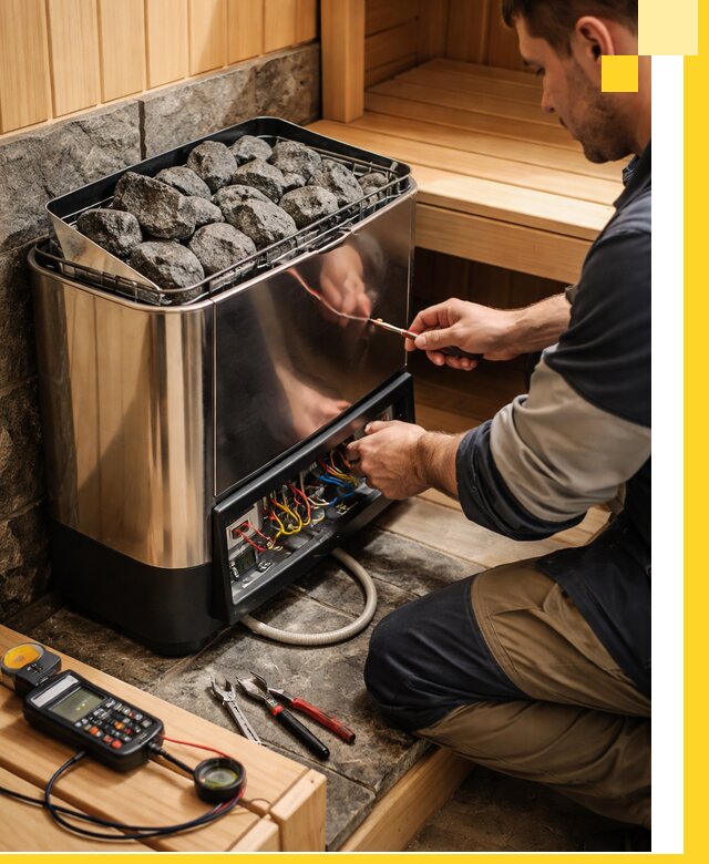 Продажа и установка электрокаменок для саун в Гае