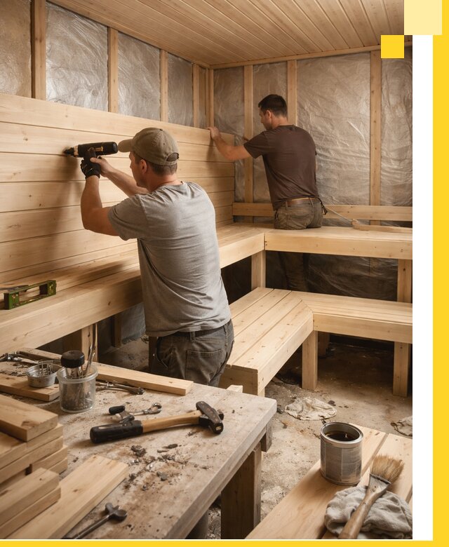 Профессиональная отделка бань и саун под ключ в Гае