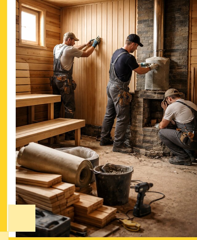 Ремонт бань под ключ в Гае от 45747 р. | ЭриданГай