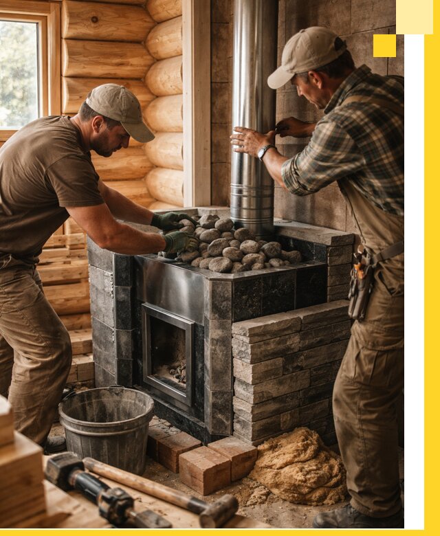 Строительство и отделка русских бань под ключ в Гае