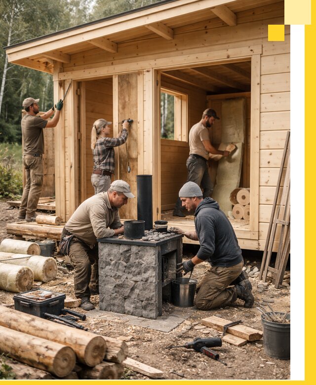 Купить баню под ключ в Гае строительство монтаж отделка