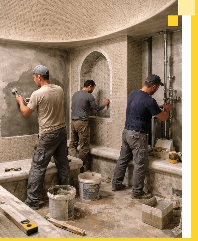 Профессиональный монтаж хамамов под ключ в Гае с гарантией