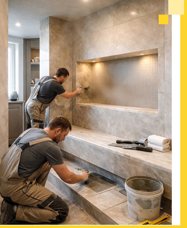 Профессиональное строительство хамама в квартире в Гае