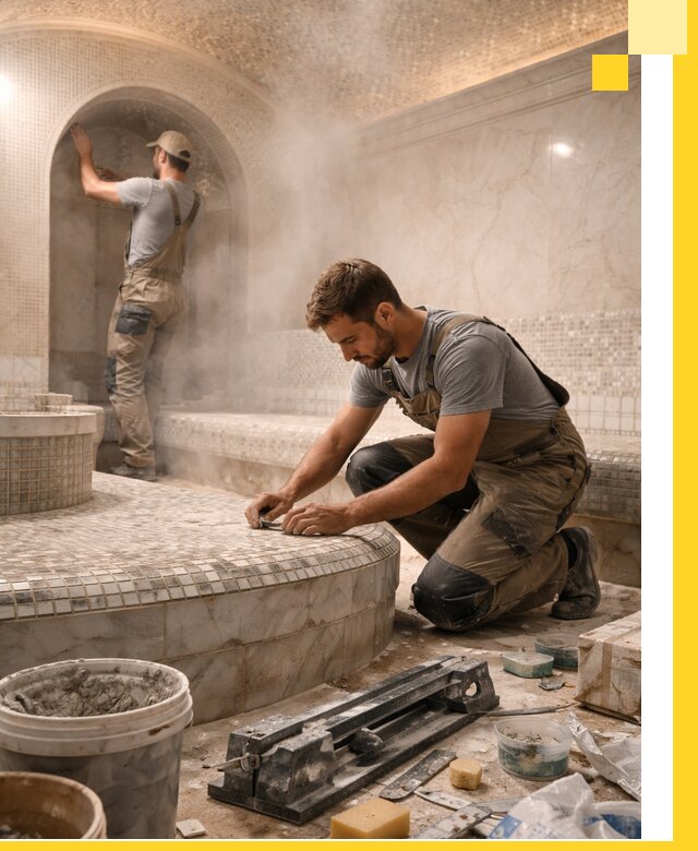 Профессиональный дизайн хамама и SPA под ключ в Гае