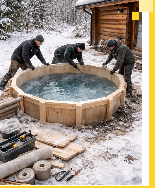 Изготовление и установка ледяных купелей под ключ в Гае