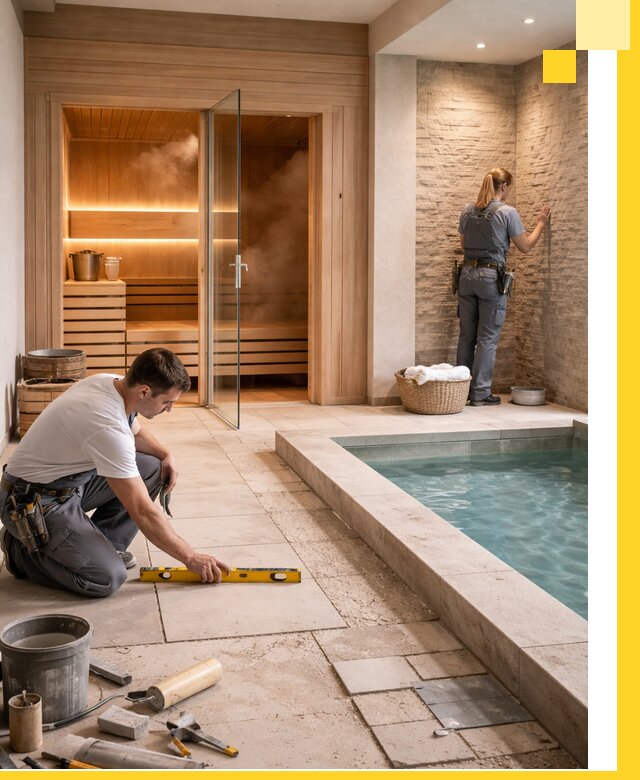 Комплексный дизайн и отделка интерьеров SPA под ключ в Гае